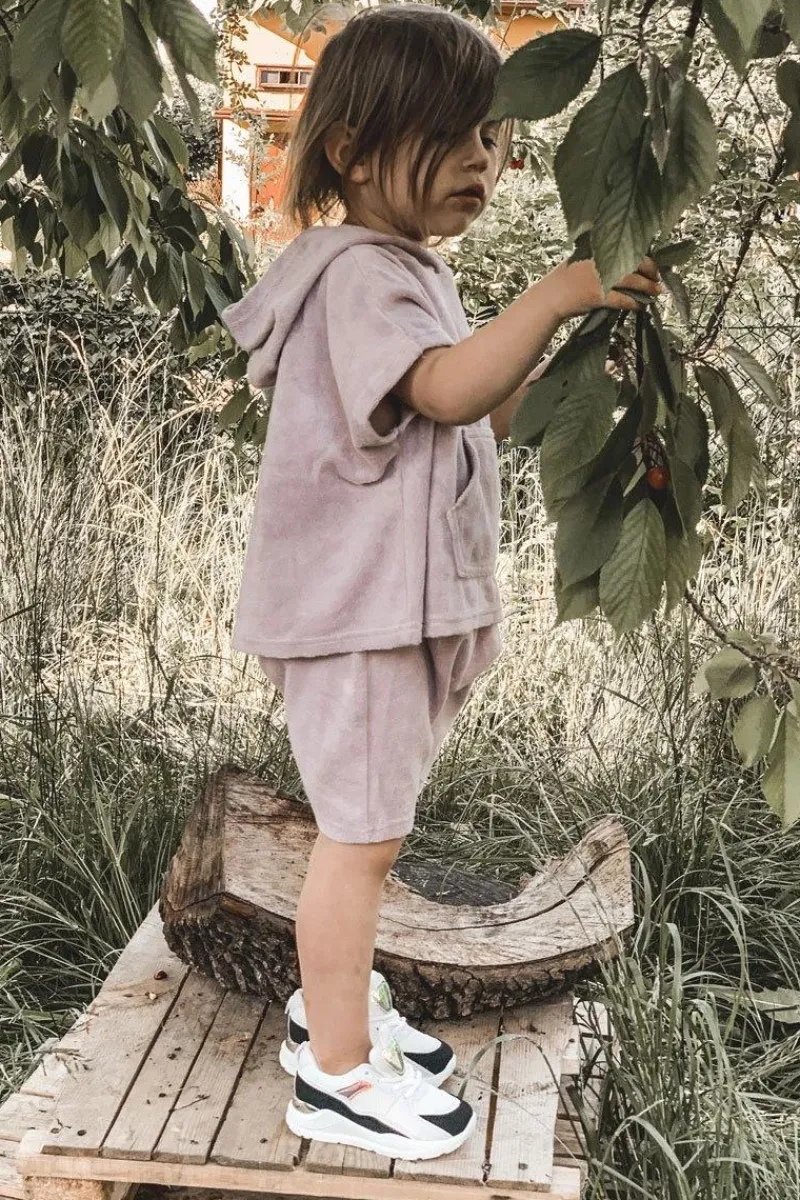 Dziecięce Sportowe Buty Sneakersy Czarno-Fioletowe Game Time Dzieci Dziewczęce