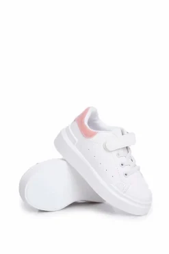 Boto Dziecięce Sportowe Buty Sneakersy Biało-Różowe Bilbo