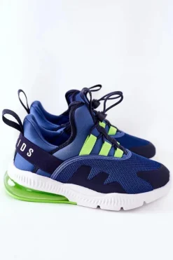 Online Boto Dziecięce Sportowe Buty Sneakersy ABCKIDS Niebieskie
