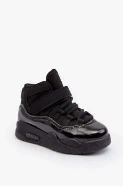 Sale Dziecięce Sportowe Buty Sznurowane Czarne Darina Dzieci Chłopięce|Back To School