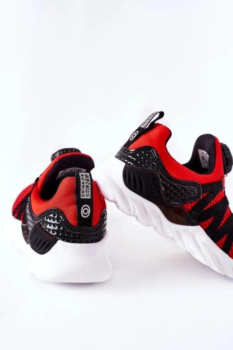 Discount Dziecięce Sportowe Buty Z Pokrętłem ABCKIDS Czerwone Dzieci Chłopięce|Dziewczęce