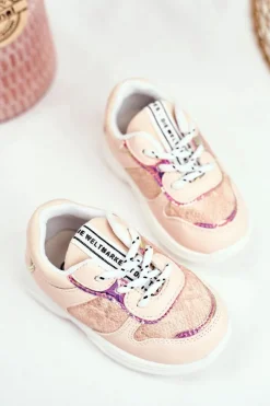 New Boto Dziecięce Sportowe Buty Z Wężowym Wzorem Różowe Matylda