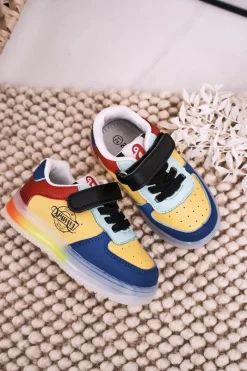 Best Boto Dziecięce Sportowe Buty Ze Świecącą Podeszwą LED Wielokolorowe Scooter