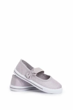 New Dziecięce Tenisówki Balerinki Srebrne Bianka Dzieci Dziewczęce|Balerinki Dziecięce
