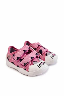 Dziecięce Tenisówki Kotki 907P150 Różowe Dzieci Dziewczęce