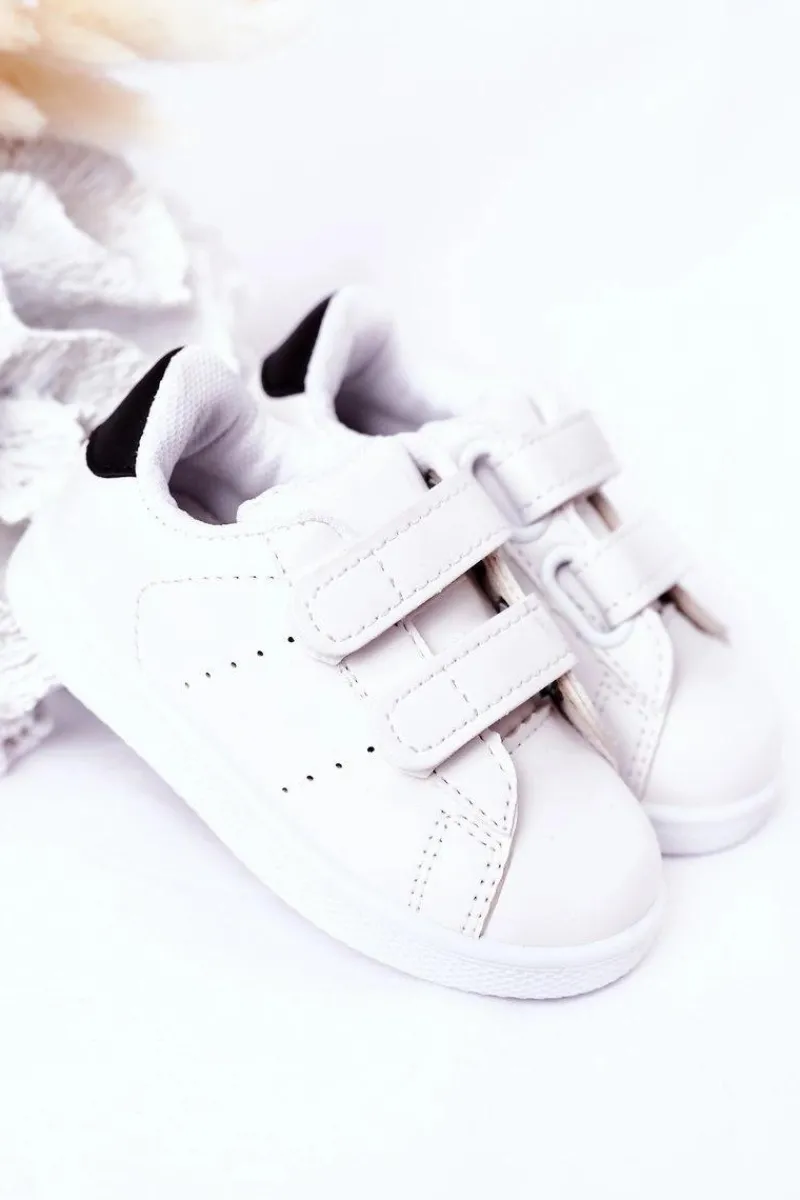 Chłopięce|Dziewczęce>Boto Dziecięce Tenisówki Na Rzepy Biało-Czarne California