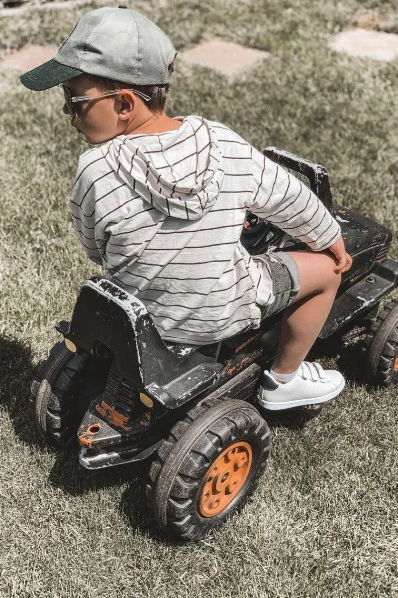 Chłopięce|Dziewczęce>Boto Dziecięce Tenisówki Na Rzepy Biało-Czarne California