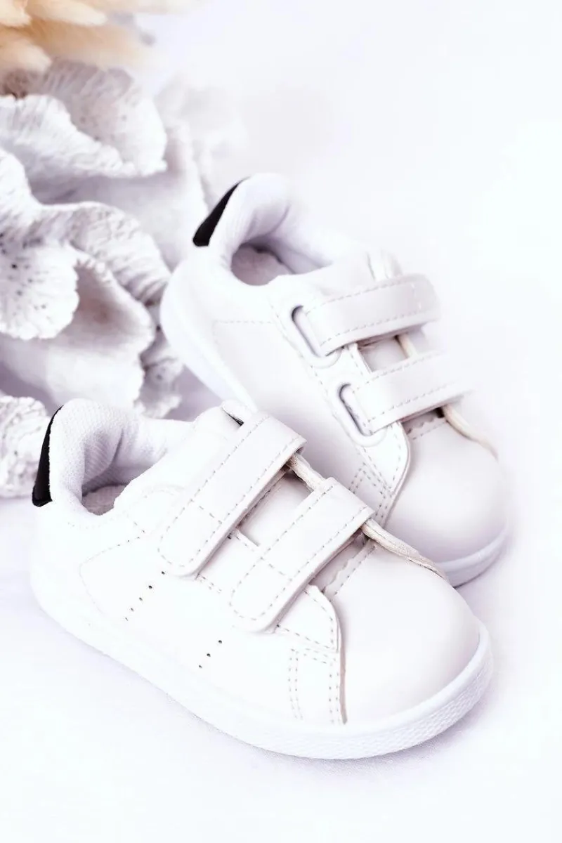 Chłopięce|Dziewczęce>Boto Dziecięce Tenisówki Na Rzepy Biało-Czarne California