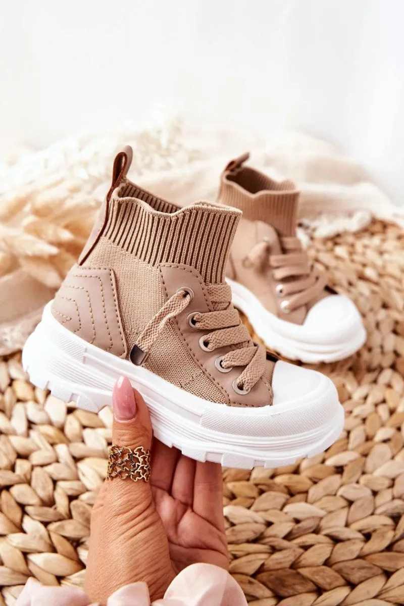 Discount Boto Dziecięce Trampki Beżowe Best Of Joy