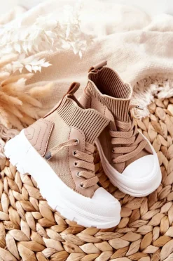 Discount Boto Dziecięce Trampki Beżowe Best Of Joy