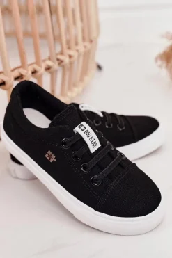 Sale Big Star Shoes Dziecięce Trampki Big Star DD374078 Czarne
