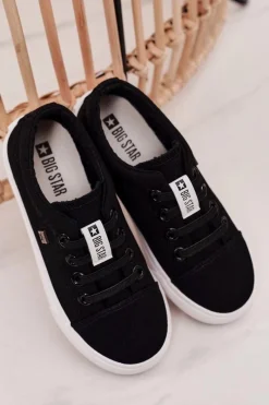 Sale Big Star Shoes Dziecięce Trampki Big Star DD374078 Czarne