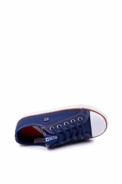 Sale Big Star Shoes Dziecięce Trampki Big Star Granatowe DD374086