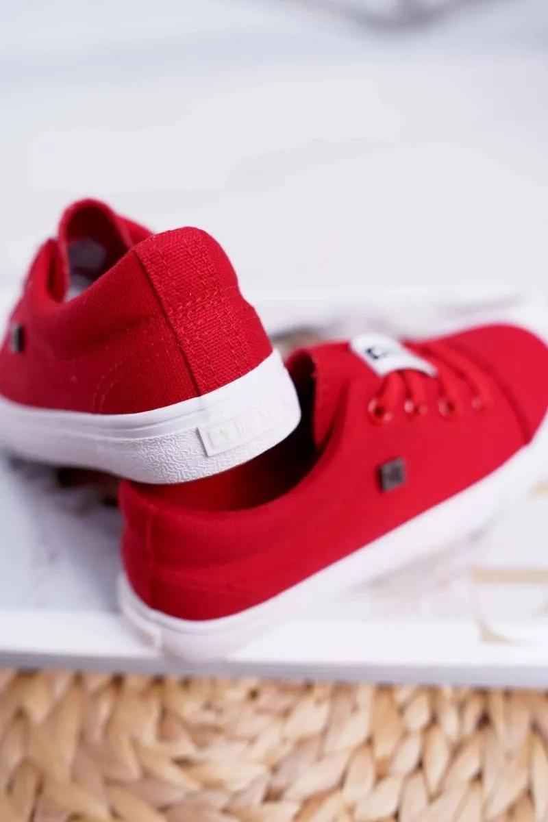 Chłopięce|Dziewczęce>Big Star Shoes Dziecięce Trampki Big Star DD374077 Czerwone