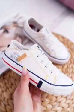 Hot Big Star Shoes Dziecięce Trampki Big Star Białe DD374130