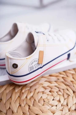 Hot Big Star Shoes Dziecięce Trampki Big Star Białe DD374130