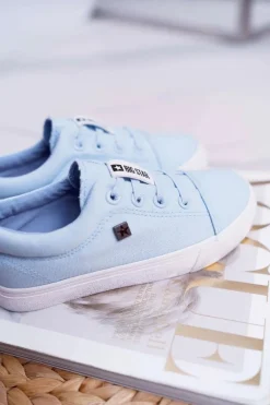 Clearance Dziecięce Trampki Big Star DD374075 Niebieskie Dzieci Chłopięce|Dziewczęce