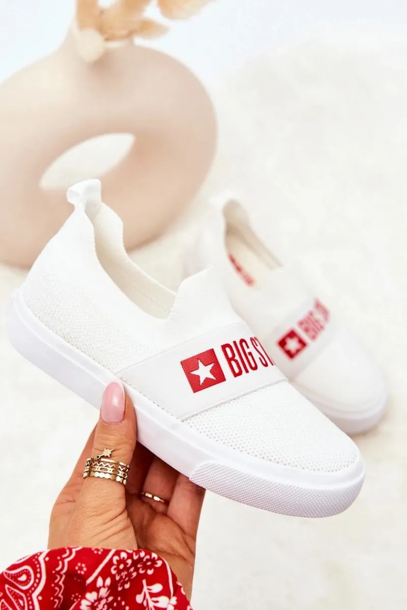 Chłopięce|Dziewczęce>Big Star Shoes Dziecięce Trampki BIG STAR JJ374029 Białe