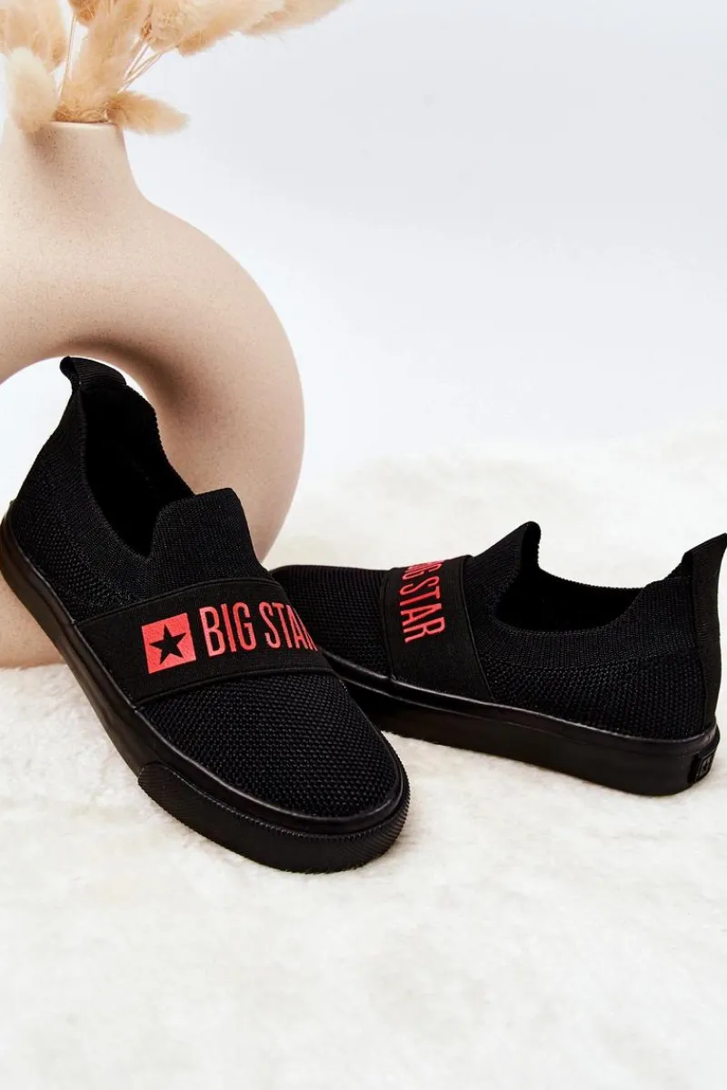 Dziecięce Trampki BIG STAR JJ374030 Czarne Dzieci Chłopięce|Dziewczęce