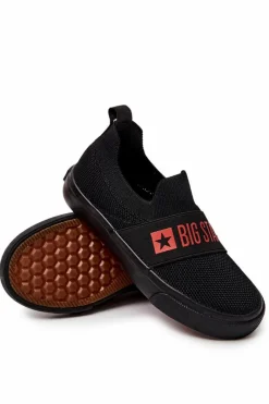 Dziecięce Trampki BIG STAR JJ374030 Czarne Dzieci Chłopięce|Dziewczęce