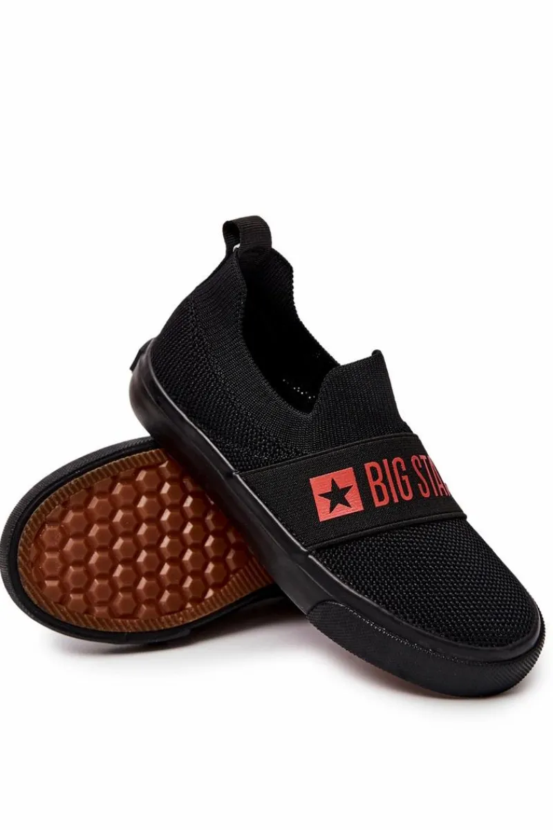 Dziecięce Trampki BIG STAR JJ374030 Czarne Dzieci Chłopięce|Dziewczęce