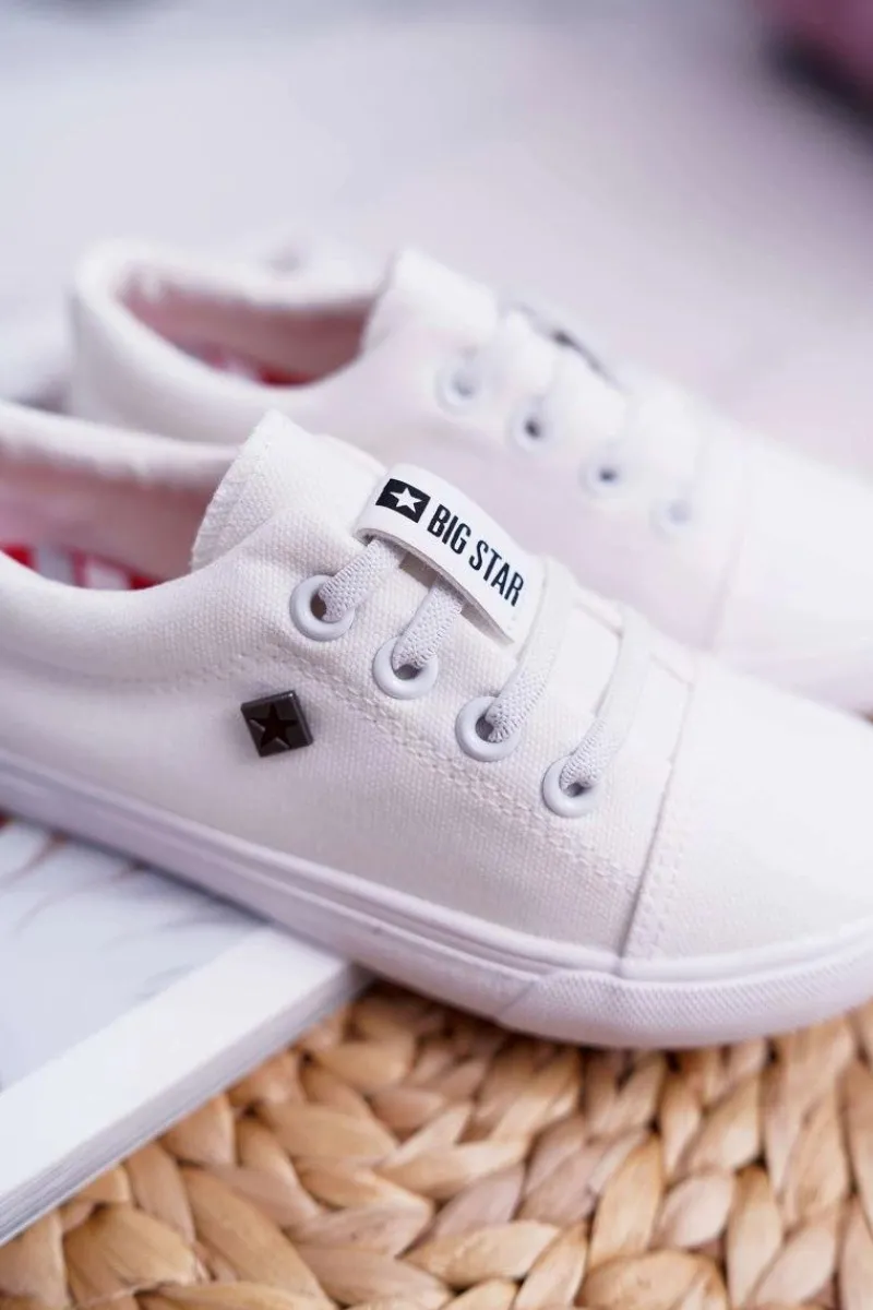 Chłopięce|Dziewczęce>Big Star Shoes Dziecięce Trampki Big Star DD374074 Białe