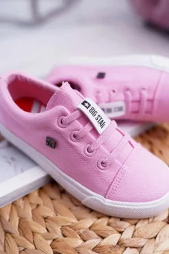 Big Star Shoes Dziecięce Trampki Big Star DD374076 Różowe