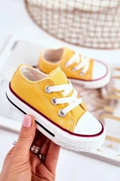 Outlet Boto Dziecięce Trampki Klasyczne Żółte Filemon