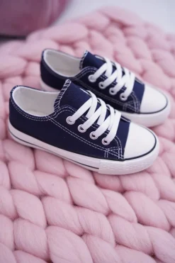 Clearance Boto Dziecięce Trampki Klasyczne Granatowe Filemon