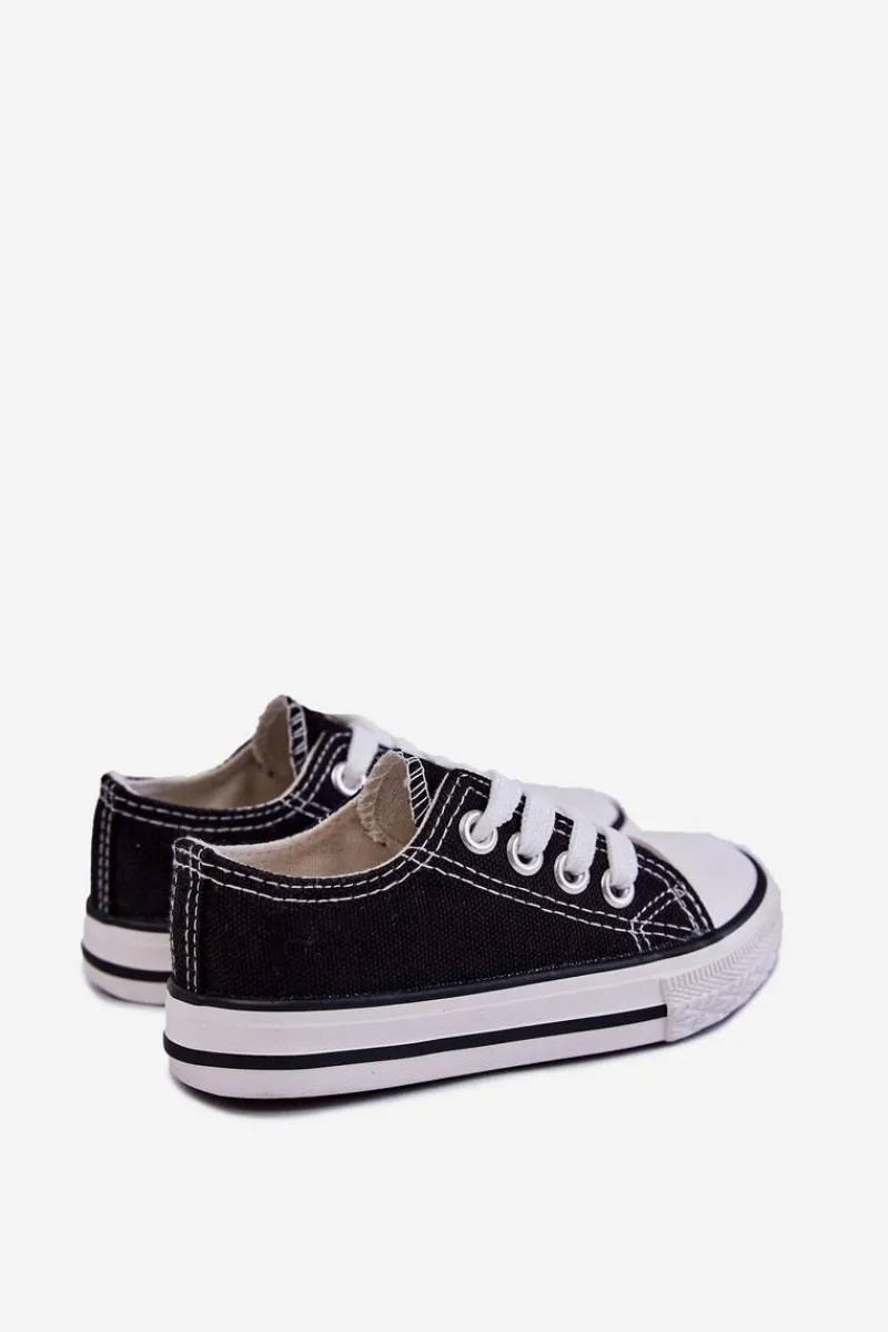 Chłopięce|Dziewczęce>Boto Dziecięce Trampki Klasyczne Czarne Filemon Czarny