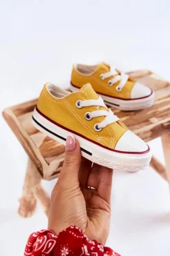 Hot Boto Dziecięce Trampki Klasyczne Żółte Filemon Żółty