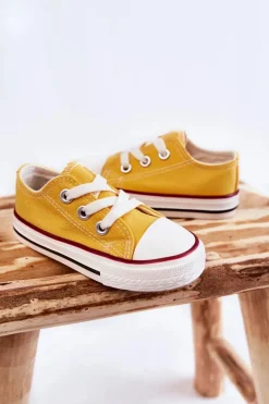 Hot Boto Dziecięce Trampki Klasyczne Żółte Filemon Żółty