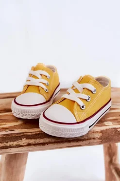 Hot Boto Dziecięce Trampki Klasyczne Żółte Filemon Żółty