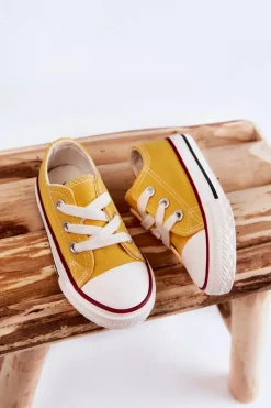 Hot Boto Dziecięce Trampki Klasyczne Żółte Filemon Żółty