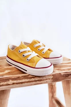 Hot Boto Dziecięce Trampki Klasyczne Żółte Filemon Żółty