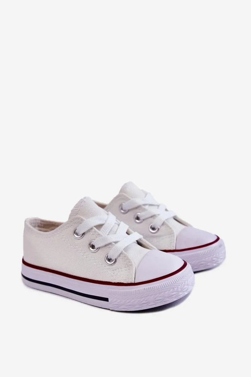 Sale Boto Dziecięce Trampki Klasyczne Białe Filemon Biały