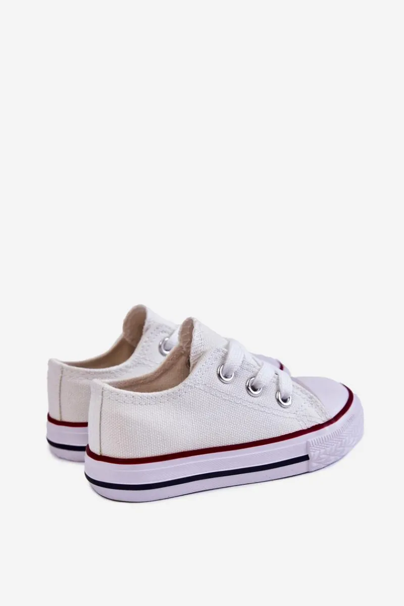 Sale Boto Dziecięce Trampki Klasyczne Białe Filemon Biały