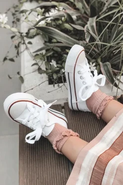 Sale Boto Dziecięce Trampki Klasyczne Białe Filemon Biały