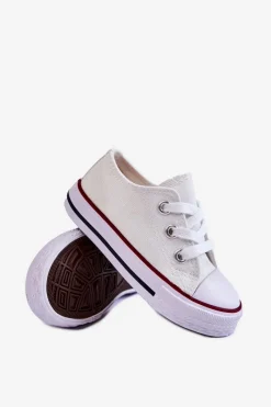 Sale Boto Dziecięce Trampki Klasyczne Białe Filemon Biały