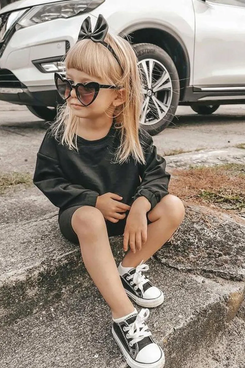 Chłopięce|Dziewczęce>Boto Dziecięce Trampki Klasyczne Czarne Filemon