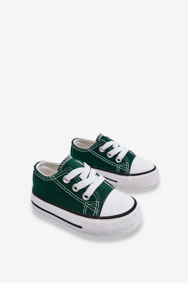 Chłopięce|Dziewczęce>Boto Dziecięce Trampki Klasyczne Zielone Filemon Zielony