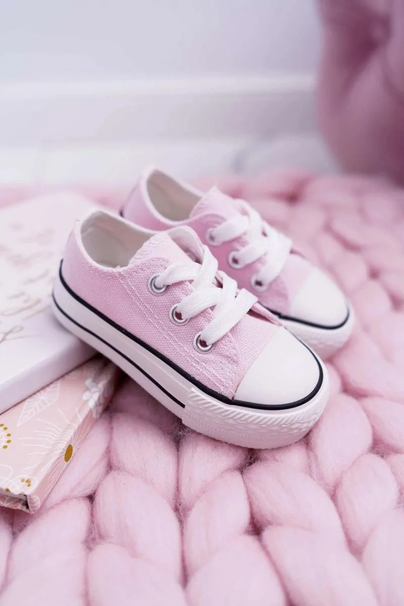 Dziewczęce>Boto Dziecięce Trampki Klasyczne Różowe Filemon