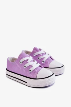 Online Dziecięce Trampki Klasyczne Fioletowe Filemon Dzieci Chłopięce|Dziewczęce