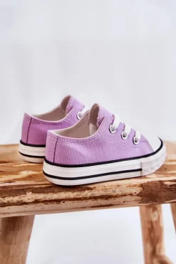 Online Dziecięce Trampki Klasyczne Fioletowe Filemon Dzieci Chłopięce|Dziewczęce