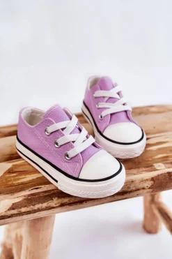 Online Dziecięce Trampki Klasyczne Fioletowe Filemon Dzieci Chłopięce|Dziewczęce