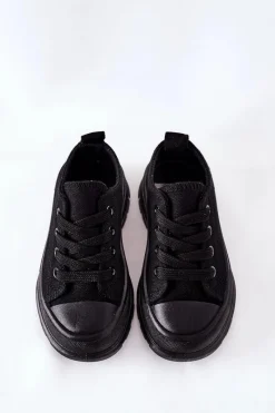 Discount Boto Dziecięce Trampki Na Platformie Czarne Travel Time