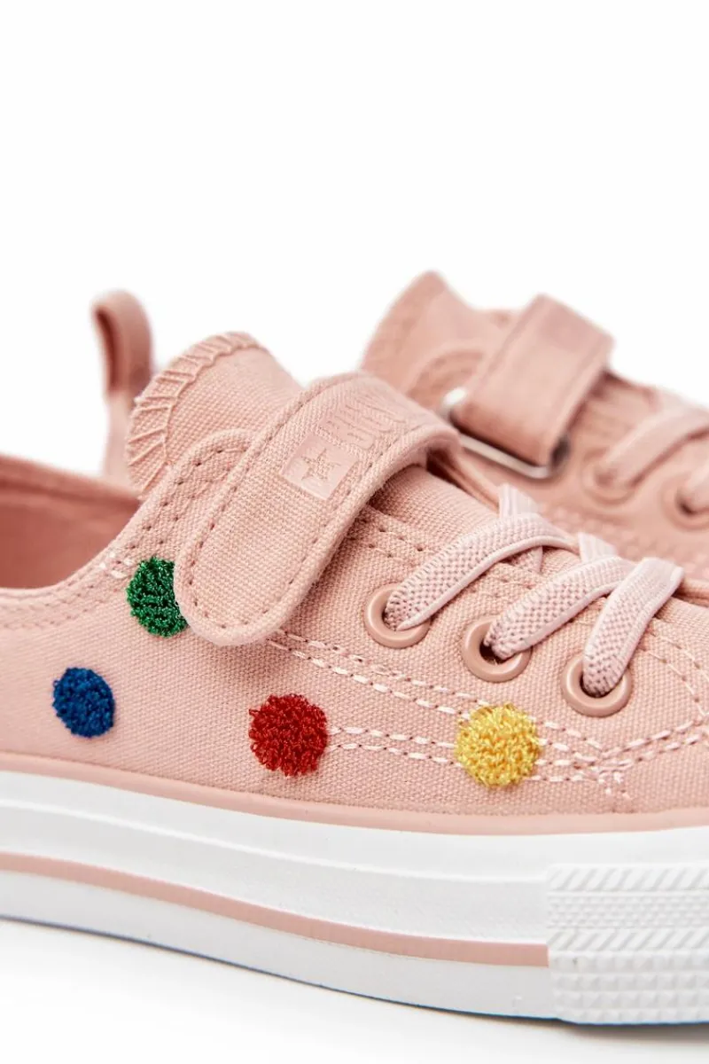 Hot Big Star Shoes Dziecięce Trampki Na Rzep BIG STAR JJ374054 Różowe