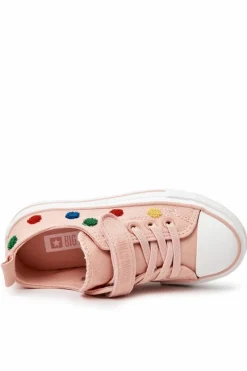 Hot Big Star Shoes Dziecięce Trampki Na Rzep BIG STAR JJ374054 Różowe
