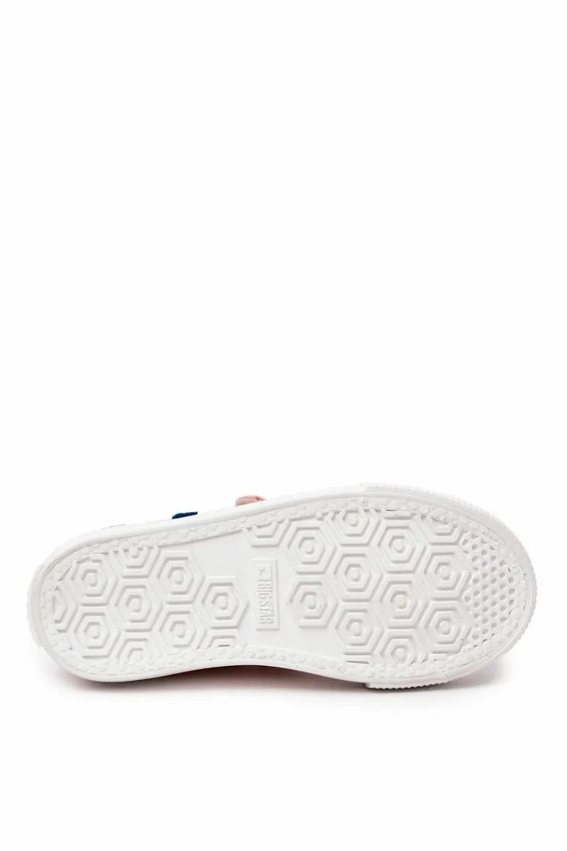 Hot Big Star Shoes Dziecięce Trampki Na Rzep BIG STAR JJ374054 Różowe