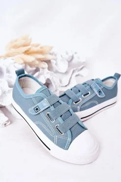 Chłopięce|Dziewczęce>Evento Dziecięce Trampki Na Rzep Niebieskie Avengers